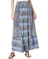 Mixed-Print Maxi Skirt